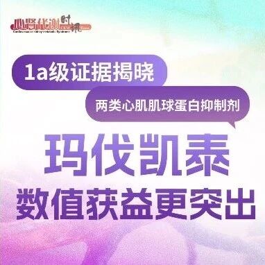1a级证据揭晓！两个CMI疗效对比，玛伐凯泰数值获益更突出